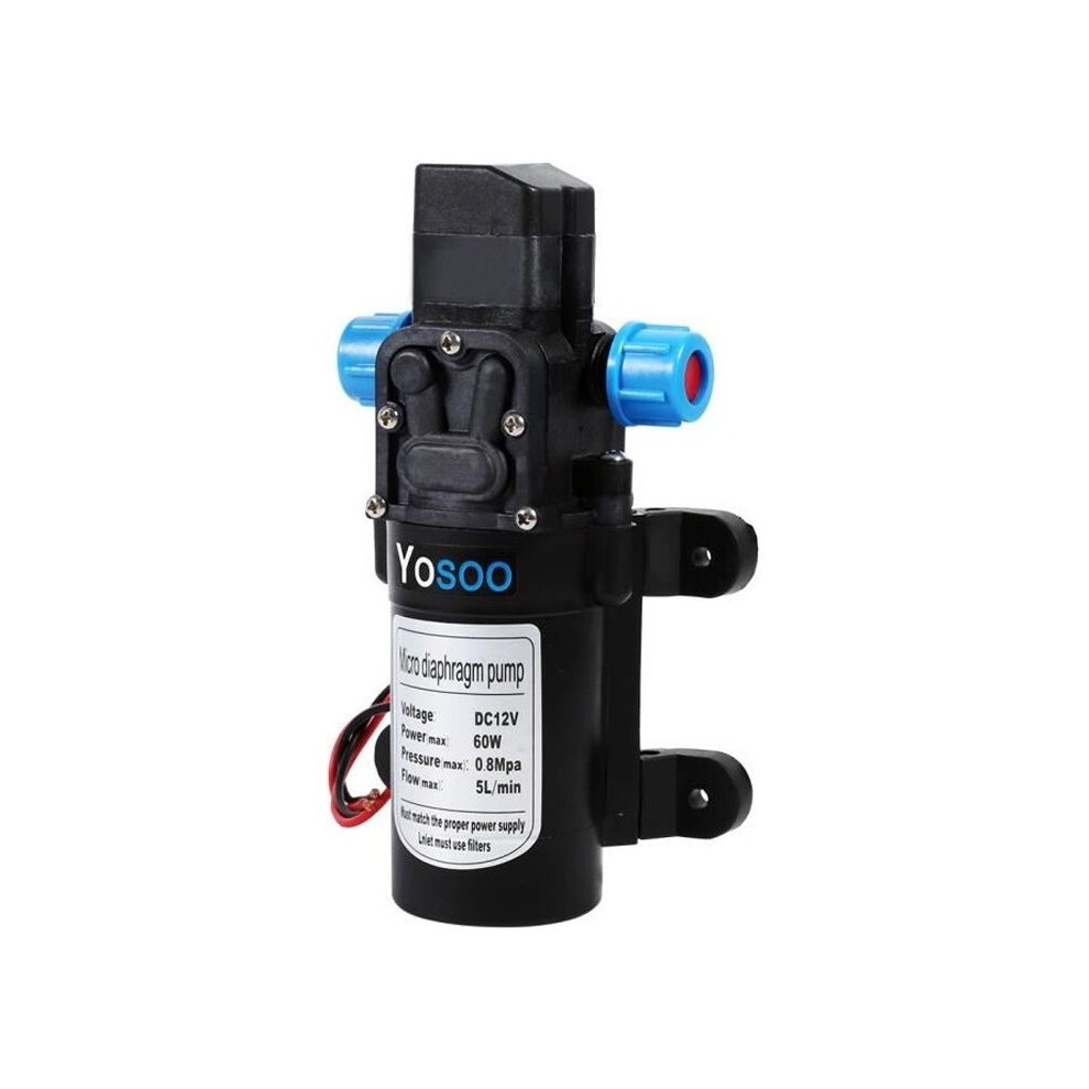 12V 160Psi Automatic High Pressure Water Pump Self-Priming Diaphragm Water Pump For Car, Boat, Caravan 9301941273012