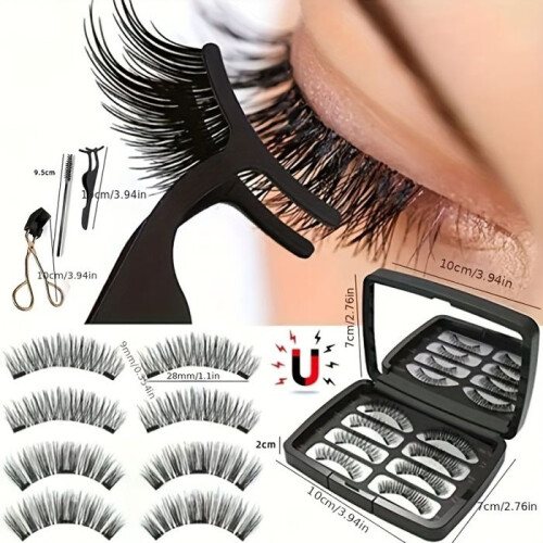 Quantum Magnetic Thick Magnetic False Eyelash Set