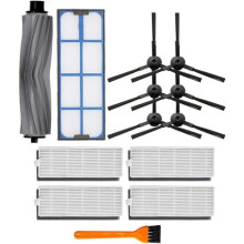 Accessory kit for AMIBOT Animal H2O: replacement parts including brush and filters, main brush, and side brush for vacuum cleaner A117