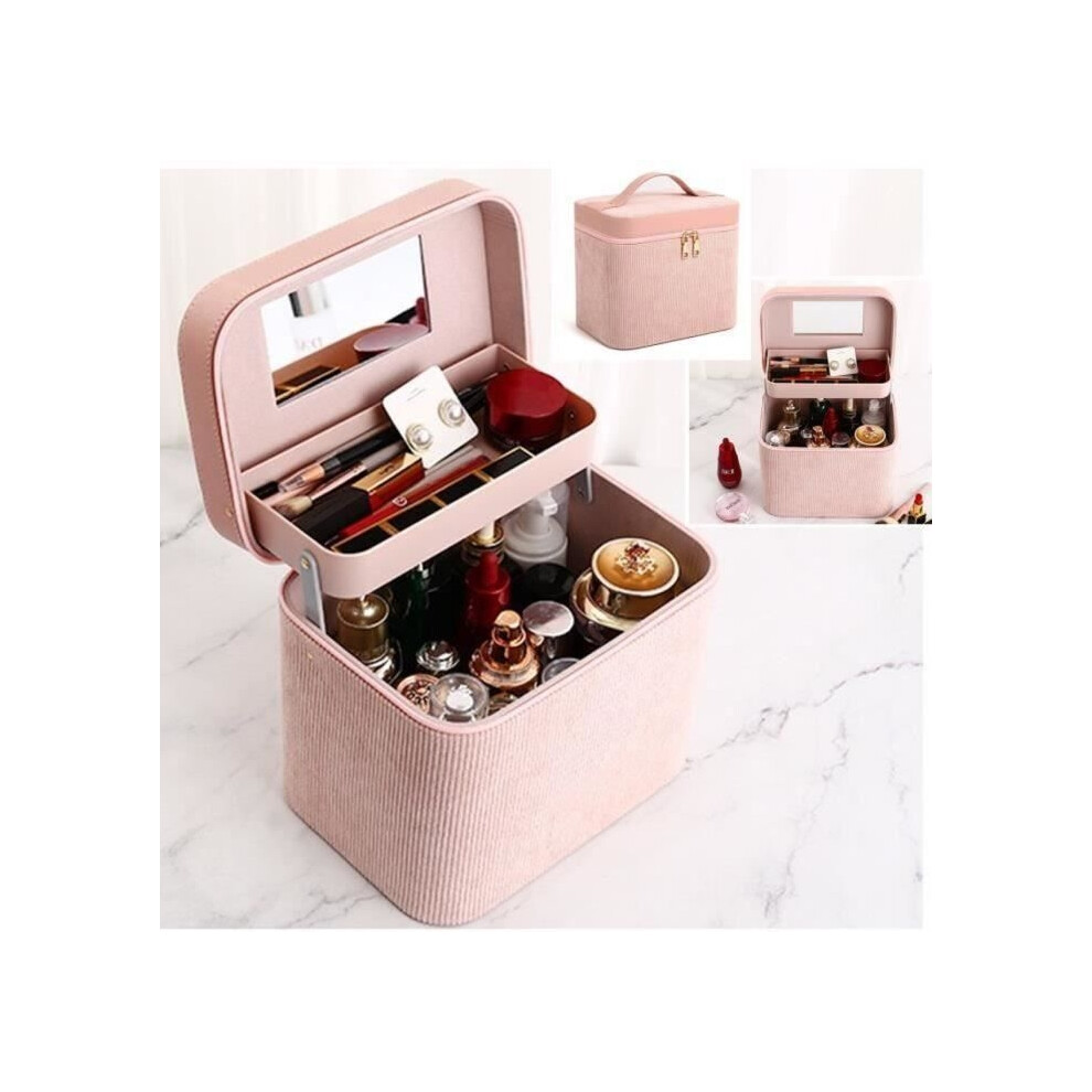 Aihontai Musekey Hard Vanity Case Makeup Cosmetic Case For Women Toiletry Bag For Girls Storage Box Handbags Sakura