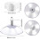 20PCS Suction Cups with PVC Thread, Hooks for Hanging in Bathroom, Kitchen, Window, Camping, Diameter 30mm 2