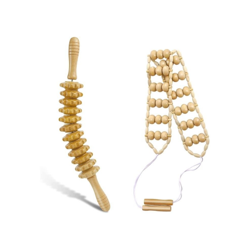 Aihontai Massage Roller Set - Anti-Cellulite Massager - Back Massager - Lymphatic Drainage Body Massager