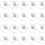 20PCS Suction Cups with PVC Thread, Hooks for Hanging in Bathroom, Kitchen, Window, Camping, Diameter 30mm 1