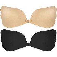 2 Pairs Adhesive Bra, Strapless and Backless Self-Adhesive Bra with Invisible Cups, Women's Dresses, Nipple Covers