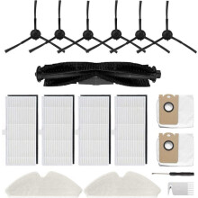 Cleaning Cloth, Brush, Filter, Replacement Bags, Accessory Set for Proscenic M7 Pro, Kyvol Cybovac S31 Robot Vacuum Cleaner
