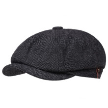 Beret - Vintage Tweed - Peaky Blinders - Black - Men's - Autumn/Winter