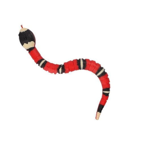 Smart Sensor Snake Toy - SURENHAP - White - Realistic 3D - Flexible Movement - For Cats