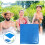 Pool Floor Mat, Above Ground Waterproof Foldable Protective Mat, Blue, 250 x 340 cm 5