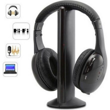 Cuffie wireless - Audio - 5 in 1 - Hi-Fi - Circumaurali - Nere