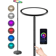 35W LED Floor Lamp, Smart LED Standing Lamp for Living Room with Alexa & Google Assistant App, Touch/Voice Control, Adjustable Brightness