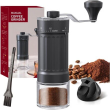 Manual Coffee Grinder - Ceramic - Adjustable - Black - Compact - Contemporary