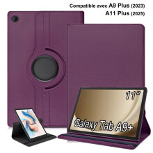Case for Samsung Galaxy Tab A9+ / A9 Plus (11") - 2023 - 360 Rotation Tablet Cover for Samsung Tab A9+ [X210/215/216] Purple