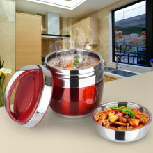 1.2L Lunch Box, Bento Lunch Box, Insulated Lunch Box, Japanese Bento, Stainless Steel Lunch Box, Children's Lunch Box - Red