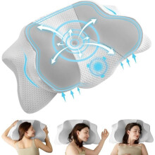 Ergonomic Pillow - Uniency - Memory Foam - Adjustable Height - Anti-Snoring