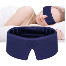 Schlafmaske, Seiden-Nachtmaske, Lichtundurchlässige Schlafmaske, Reisemaske, Weiche und bequeme Augenmaske zum Schlafen