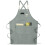 (Grey) Chef Apron, Adjustable Cross Back Canvas Apron,waterdrop Resistant Multipurpose 1
