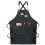 (Black) Chef Apron, Adjustable Cross Back Canvas Apron,waterdrop Resistant Multipurpose 1