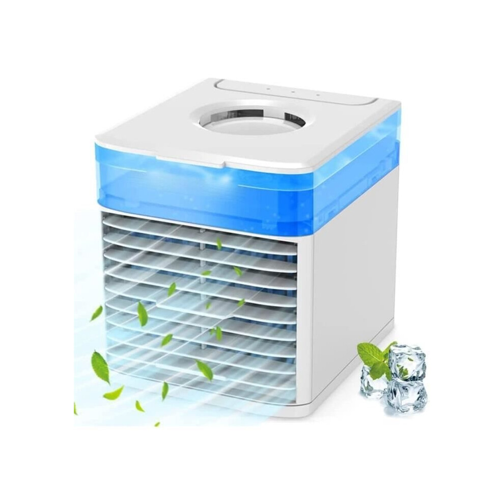 Aihontai Mini Portable Air Conditioner, Silent Mobile Air Conditioner, Mini Air Cooler Fan With Soft Night Light