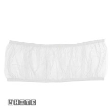 Gonna a rete per gabbia per uccelli domestici, rete in nylon per raccogliere semi, bianca, L