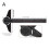 (Black)Angle Finder Protractor T-shaped Rotary Angle Ruler Hole Ruler Woodworking 5