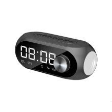 Multifunctional rechargeable Bluetooth speaker with wireless hi-fi stereo clock and dual alarm clock