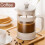 French Press Coffee Maker - 350ML - WHITE 2