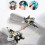 V17 Remote Control Airplane - Ready-to-Fly RC - 2.4 GHz - Gravity Sensor - 4 Motors - Blue 2