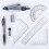 Math Geometry Kit, 8-Piece Set, Student Supplies with Unbreakable Storage Box, Includes Rulers, Protractor, Compass 2