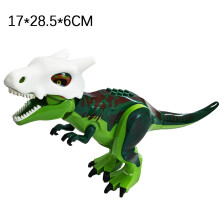 (77028-1-Mask)Jurassic Dinosaurs Building Blocks Indominus Rex DIY Big Size Tyrannosaurus Action Figure Models Children Toys Animals Gifts