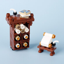 (B4-68-1)MOC Notice Board Building Blocks Bee Farm Fountain Bonfire Stove Medieval Town Street View Water Wall Bridge Road Sign Brick Toy