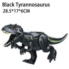 (77069-3)Jurassic Dinosaurs Building Blocks Indominus Rex DIY Big Size Tyrannosaurus Action Figure Models Children Toys Animals Gifts