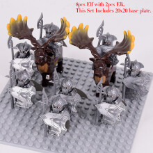 -118pcs/lot The Elves Soldier Orcs Army Figures LOTR Armor Guard Warrior Archer Medieval Knights Building Blocks Bricks toys gifts