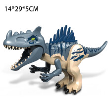 (77112-E)Jurassic Dinosaurs Building Blocks Indominus Rex DIY Big Size Tyrannosaurus Action Figure Models Children Toys Animals Gifts
