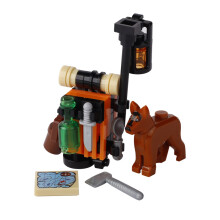 (B28-7)MOC Notice Board Building Blocks Bee Farm Fountain Bonfire Stove Medieval Town Street View Water Wall Bridge Road Sign Brick Toy