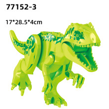 (77152-3)Jurassic Dinosaurs Building Blocks Indominus Rex DIY Big Size Tyrannosaurus Action Figure Models Children Toys Animals Gifts