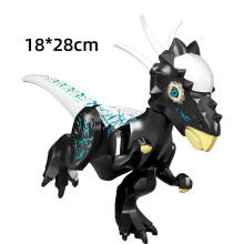 (77111-3)Jurassic Dinosaurs Building Blocks Indominus Rex DIY Big Size Tyrannosaurus Action Figure Models Children Toys Animals Gifts