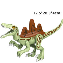 (77115-1)Jurassic Dinosaurs Building Blocks Indominus Rex DIY Big Size Tyrannosaurus Action Figure Models Children Toys Animals Gifts