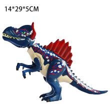 (77112-B)Jurassic Dinosaurs Building Blocks Indominus Rex DIY Big Size Tyrannosaurus Action Figure Models Children Toys Animals Gifts