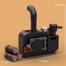 (B34-2-2)MOC Notice Board Building Blocks Bee Farm Fountain Bonfire Stove Medieval Town Street View Water Wall Bridge Road Sign Brick Toy