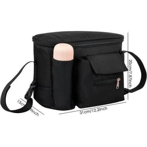 Stroller Storage Bag, Universal Stroller Organizer, Stroller Organizer Bag, Stroller Diaper Bag, Large Capacity 1