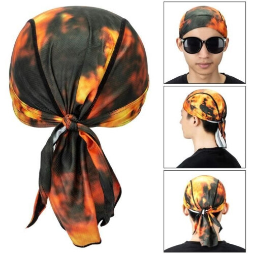 Cycling Bandana - NETBOAT - Quick Drying - Black and Yellow 1