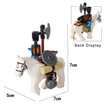 (B13-37-2)MOC Notice Board Building Blocks Bee Farm Fountain Bonfire Stove Medieval Town Street View Water Wall Bridge Road Sign Brick Toy