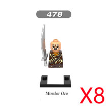 (XH478-8PCS)Medieval MOC Soldier Figure Building Blocks Roman Warrior Egyptian Pharaoh Peasant Witches Militia Weapon DIY Mini Toy Gift T019