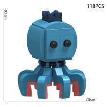 (Octopus-118PCS)Newest Italian Brainrot Bricks Tung Tung Sahur Figures Tralalero Tralala DIY Building Blocks Crocodilo Cabucino Bricks Toy Gifts