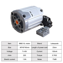 (8882 XL motor)For Power Functions Technic Parts Motor Kit Servo Motors Lithium Battery Box 2.4G Remote Control Receiver for Legoeds