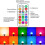 2PCS E27 10W Color Changing Dimmable LED Bulbs, 12 Color Choices, 21 Key Remote Control 4