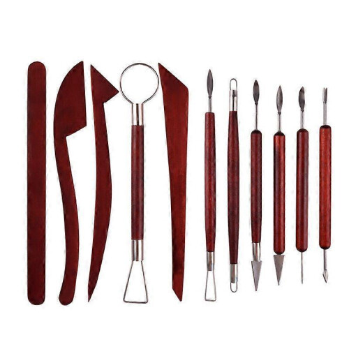 (11PCS) 11/12/23Pcs Polymer Clay Tools Modeling Clay Sculpting Tools Kits for Pottery Sculpture Wooden Dotting Tools