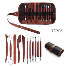 (12PCS) 11/12/23Pcs Polymer Clay Tools Modeling Clay Sculpting Tools Kits for Pottery Sculpture Wooden Dotting Tools