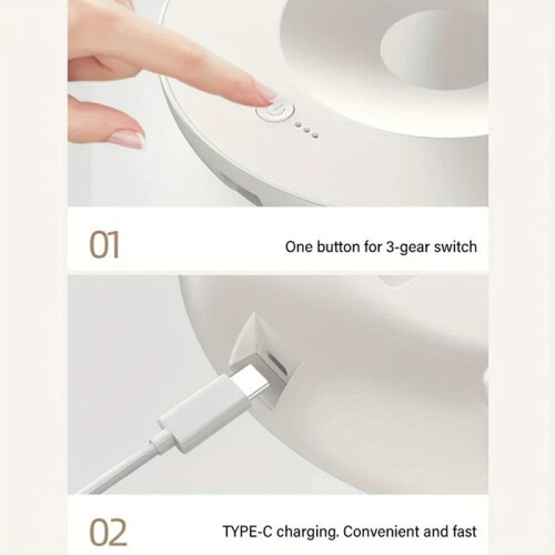 Table fan - NOBRAND - Foldable - 1200mAh - Wall mountable - USB charging 2