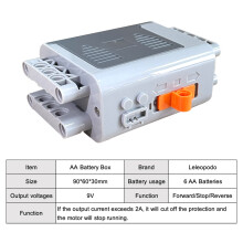 (8881 AA Battery Box)For Power Functions Technic Parts Motor Kit Servo Motors Lithium Battery Box 2.4G Remote Control Receiver for Legoeds